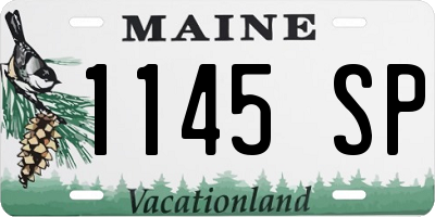 ME license plate 1145SP