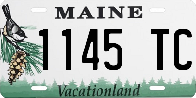 ME license plate 1145TC