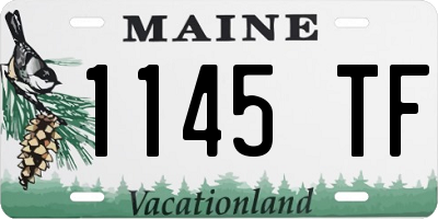 ME license plate 1145TF