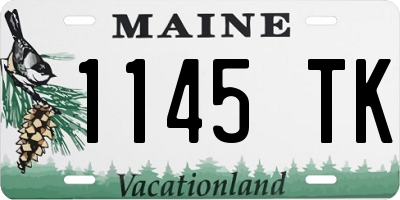 ME license plate 1145TK