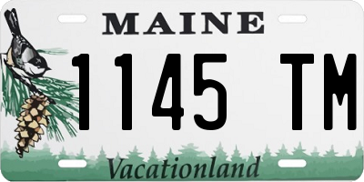 ME license plate 1145TM