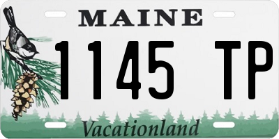 ME license plate 1145TP
