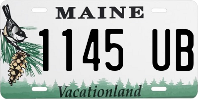 ME license plate 1145UB