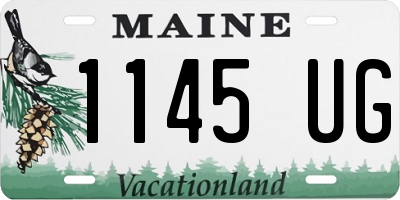 ME license plate 1145UG