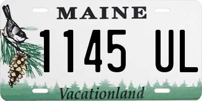 ME license plate 1145UL