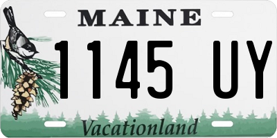 ME license plate 1145UY