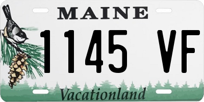 ME license plate 1145VF