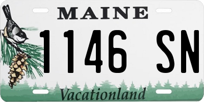 ME license plate 1146SN