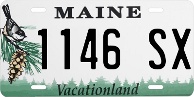 ME license plate 1146SX