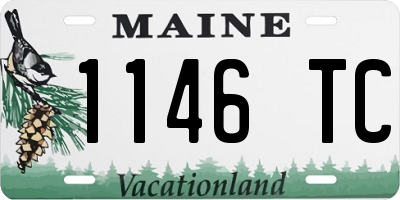 ME license plate 1146TC