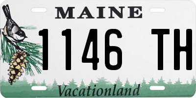 ME license plate 1146TH