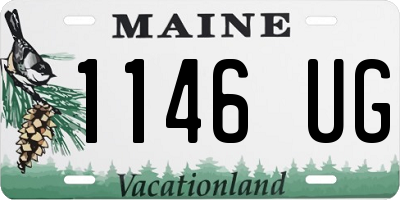 ME license plate 1146UG