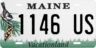 ME license plate 1146US