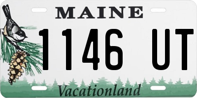 ME license plate 1146UT