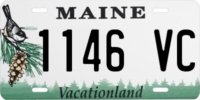 ME license plate 1146VC