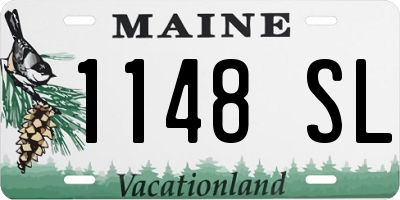 ME license plate 1148SL
