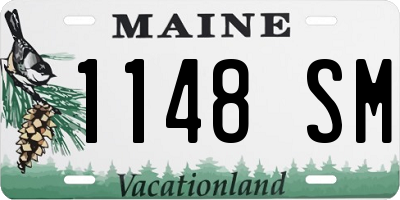 ME license plate 1148SM
