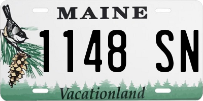 ME license plate 1148SN