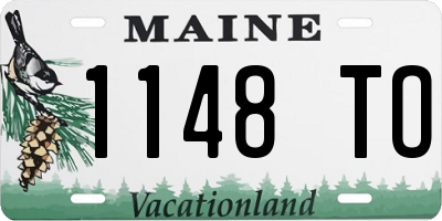 ME license plate 1148TO