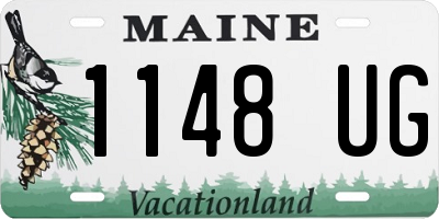 ME license plate 1148UG