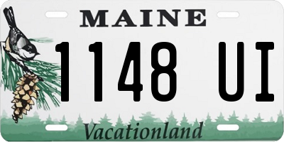 ME license plate 1148UI