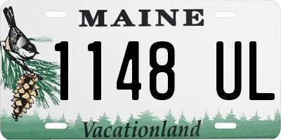 ME license plate 1148UL