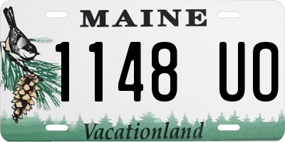 ME license plate 1148UO