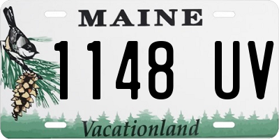 ME license plate 1148UV