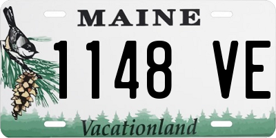 ME license plate 1148VE
