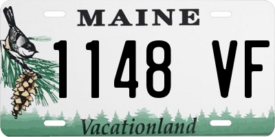 ME license plate 1148VF