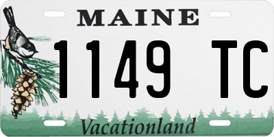 ME license plate 1149TC