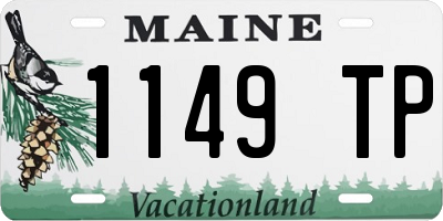 ME license plate 1149TP