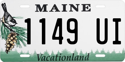 ME license plate 1149UI