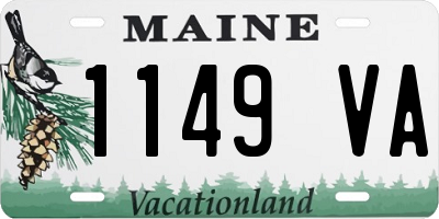 ME license plate 1149VA