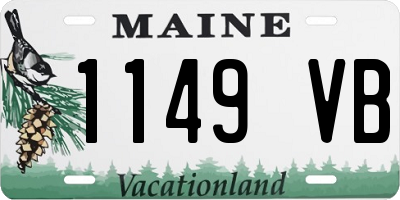 ME license plate 1149VB
