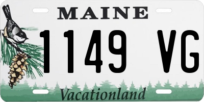 ME license plate 1149VG