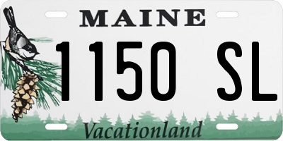 ME license plate 1150SL