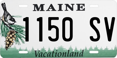 ME license plate 1150SV