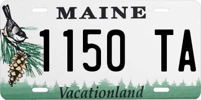 ME license plate 1150TA