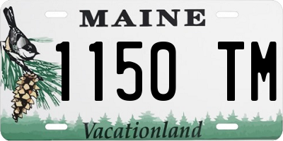 ME license plate 1150TM