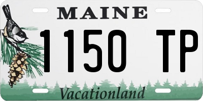 ME license plate 1150TP