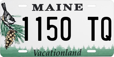 ME license plate 1150TQ