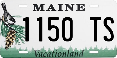 ME license plate 1150TS