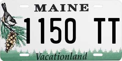 ME license plate 1150TT