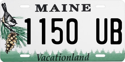 ME license plate 1150UB