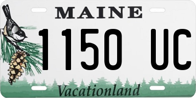 ME license plate 1150UC
