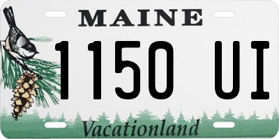 ME license plate 1150UI