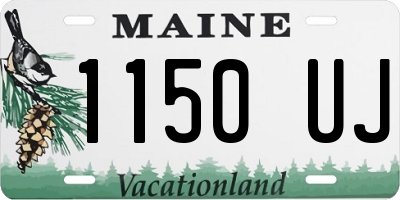 ME license plate 1150UJ
