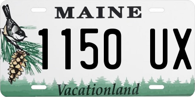 ME license plate 1150UX