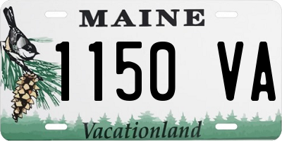 ME license plate 1150VA